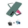 MARSİLYAN™- Redmi 13C Kılıf Kozmos Yansıma Özel Seri - Siyah 3D Antistatik Seramik Nano Ekran Koruyucu + Kamera Lens Koruma Cam - SF