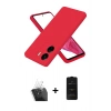 MARSİLYAN™- Redmi 13C Kılıf Kozmos Yansıma Özel Seri - Siyah 6D Antistatik Mat Seramik Hayalet Nano Ekran Koruyucu + Kamera Lens Koruma Cam - SF