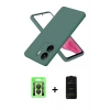 MARSİLYAN™- Redmi 13C Kılıf Kozmos Yansıma Özel Seri - Siyah 6D Antistatik Mat Seramik Hayalet Nano Ekran Koruyucu + Raze Metal Kamera Lens - SH