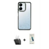 MARSİLYAN™- Redmi 13C Kılıf Nova Işık Serisi - Şeffaf Pasifik Cam Ekran Koruyucu + Kamera Lens Koruma Cam - SF
