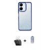 MARSİLYAN™- Redmi 13C Kılıf Nova Işık Serisi - Siyah Joko Magic 5D Cam + Kamera Lens Koruma Cam - SF