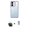 MARSİLYAN™- Redmi 13C Kılıf Nova Işık Serisi - Siyah Joko Magic 5D Cam + Kamera Lens Koruma Cam - SF