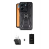 MARSİLYAN™- Redmi 13C Kılıf Nova Yansıma Prime - Siyah 6D Antistatik Mat Seramik Hayalet Nano Ekran Koruyucu + Kamera Lens Koruma Cam - SF