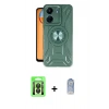 MARSİLYAN™- Redmi 13C Kılıf Nova Yansıma Prime - Siyah Joko Magic 5D Cam + Raze Metal Kamera Lens - SH