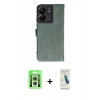 MARSİLYAN™- Redmi 13C Kılıf Siluet Işık Serisi - Şeffaf Pasifik Cam Ekran Koruyucu + Raze Metal Kamera Lens - GS