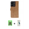 MARSİLYAN™- Redmi 13C Kılıf Siluet Işık Serisi - Şeffaf Pasifik Cam Ekran Koruyucu + Raze Metal Kamera Lens - SH