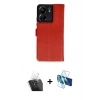 MARSİLYAN™- Redmi 13C Kılıf Siluet Işık Serisi - Siyah 3D Antistatik Cam Ekran Koruyucu + Kamera Lens Koruma Cam - SF