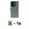 MARSİLYAN™- Redmi 13C Kılıf Siluet Işık Serisi - Siyah 3D Antistatik Seramik Nano Ekran Koruyucu + Raze Metal Kamera Lens - SH