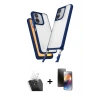 MARSİLYAN™- Redmi 13C Kılıf Ufuk Klasik - Siyah 3D Antistatik Mat Seramik Nano Ekran Koruyucu + Kamera Lens Koruma Cam - SF