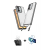 MARSİLYAN™- Redmi 13C Kılıf Ufuk Klasik - Siyah 3D Antistatik Seramik Nano Ekran Koruyucu + Kamera Lens Koruma Cam - SF