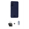 MARSİLYAN™- Redmi 13C Kılıf Vadi Çizgi Prime - Siyah Joko Magic 5D Cam + Şeffaf Kamera Lens Koruma Cam