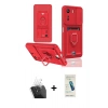 MARSİLYAN™- Redmi 13C Kılıf Vadi Form Prime - Şeffaf Pasifik Cam Ekran Koruyucu + Kamera Lens Koruma Cam - SF