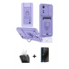 MARSİLYAN™- Redmi 13C Kılıf Vadi Form Prime - Siyah 3D Antistatik Hayalet Cam Ekran Koruyucu + Kamera Lens Koruma Cam - SF