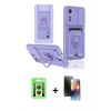 MARSİLYAN™- Redmi 13C Kılıf Vadi Form Prime - Siyah 3D Antistatik Mat Seramik Nano Ekran Koruyucu + Raze Metal Kamera Lens - GS