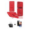 MARSİLYAN™- Redmi 13C Kılıf Vadi Form Prime - Siyah 3D Antistatik Mat Seramik Nano Ekran Koruyucu + Kamera Lens Koruma Cam - SF