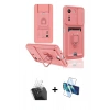 MARSİLYAN™- Redmi 13C Kılıf Vadi Form Prime - Siyah 3D Antistatik Seramik Nano Ekran Koruyucu + Kamera Lens Koruma Cam - SF