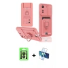 MARSİLYAN™- Redmi 13C Kılıf Vadi Form Prime - Siyah 3D Antistatik Seramik Nano Ekran Koruyucu + Raze Metal Kamera Lens - SH