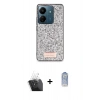 MARSİLYAN™- Redmi 13C Kılıf Vadi Klasik Serisi - Siyah Joko Magic 5D Cam + Şeffaf Kamera Lens Koruma Cam