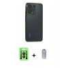 MARSİLYAN™- Redmi 13C Kılıf Vadi Minimal - Siyah Joko Magic 5D Cam + Raze Metal Kamera Lens - SH