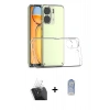 MARSİLYAN™- Redmi 13C Kılıf Zirve Doku - Siyah Joko Magic 5D Cam + Kamera Lens Koruma Cam - SF