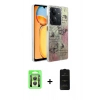 MARSİLYAN™- Redmi 13C Kılıf Zirve Modern Prime - Siyah 6D Antistatik Mat Seramik Hayalet Nano Ekran Koruyucu + Raze Metal Kamera Lens - GS