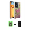 MARSİLYAN™- Redmi 13C Kılıf Zirve Modern Prime - Siyah 6D Antistatik Mat Seramik Hayalet Nano Ekran Koruyucu + Raze Metal Kamera Lens - GS