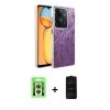 MARSİLYAN™- Redmi 13C Kılıf Zirve Modern Prime - Siyah 6D Antistatik Mat Seramik Hayalet Nano Ekran Koruyucu + Raze Metal Kamera Lens - GS