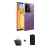 MARSİLYAN™- Redmi 13C Kılıf Zirve Modern Prime - Siyah 6D Antistatik Mat Seramik Hayalet Nano Ekran Koruyucu + Kamera Lens Koruma Cam - SF