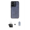 MARSİLYAN™- Redmi 13C Kılıf Zirve Yansıma Serisi - Siyah Joko Magic 5D Cam + Kamera Lens Koruma Cam - SF