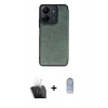 MARSİLYAN™- Redmi 13C Kılıf Zirve Yansıma Serisi - Siyah Joko Magic 5D Cam + Kamera Lens Koruma Cam - SF