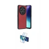 MARSİLYAN™- Redmi 14C Kılıf Kıvılcım Işık Serisi - Siyah 3D Antistatik Cam Ekran Koruyucu