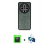 MARSİLYAN™- Redmi 14C Kılıf Kıvılcım Işık Serisi - Siyah 3D Antistatik Seramik Nano Ekran Koruyucu + Raze Metal Kamera Lens - SH