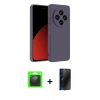 MARSİLYAN™- Redmi 14C Kılıf Kozmos Yansıma Özel Seri - Siyah 3D Antistatik Hayalet Cam Ekran Koruyucu + Raze Metal Kamera Lens - SH