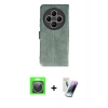 MARSİLYAN™- Redmi 14C Kılıf Siluet Işık Serisi - Şeffaf Pasifik Cam Ekran Koruyucu + Raze Metal Kamera Lens - GS