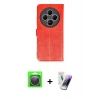 MARSİLYAN™- Redmi 14C Kılıf Siluet Işık Serisi - Şeffaf Pasifik Cam Ekran Koruyucu + Raze Metal Kamera Lens - GS