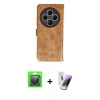 MARSİLYAN™- Redmi 14C Kılıf Siluet Işık Serisi - Şeffaf Pasifik Cam Ekran Koruyucu + Raze Metal Kamera Lens - GS