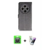 MARSİLYAN™- Redmi 14C Kılıf Siluet Işık Serisi - Şeffaf Pasifik Cam Ekran Koruyucu + Raze Metal Kamera Lens - GS