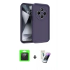 MARSİLYAN™- Redmi 14C Kılıf Yankı Yansıma Özel Seri - Şeffaf Pasifik Cam Ekran Koruyucu + Raze Metal Kamera Lens - SH
