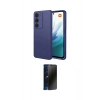 MARSİLYAN™- Redmi 15 4G Kılıf Kozmos Yansıma Özel Seri - Siyah 3D Antistatik Hayalet Cam Ekran Koruyucu