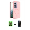 MARSİLYAN™- Redmi 15 4G Kılıf Siluet Minimal Prime - Siyah 3D Antistatik Hayalet Cam Ekran Koruyucu + Raze Metal Kamera Lens - SH