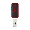 MARSİLYAN™- Redmi 9 Kılıf Yörünge Çizgi - Şeffaf Pasifik Cam Ekran Koruyucu