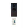 MARSİLYAN™- Redmi 9 Kılıf Yörünge Çizgi - Şeffaf Pasifik Cam Ekran Koruyucu