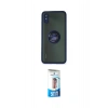 MARSİLYAN™- Redmi 9A Kılıf Yörünge Çizgi - Siyah 5D Eko Cam Ekran Koruyucu