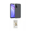 MARSİLYAN™- Redmi 9T Kılıf Ahenk Serisi - Siyah Mat Seramik Nano Ekran Koruyucu