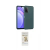 MARSİLYAN™- Redmi 9T Kılıf Ahenk Serisi - Siyah Mat Seramik Nano Ekran Koruyucu
