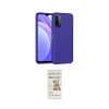 MARSİLYAN™- Redmi 9T Kılıf Ahenk Serisi - Siyah Mat Seramik Nano Ekran Koruyucu