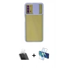 MARSİLYAN™- Redmi 9T Kılıf Vadi Çizgi - Siyah 3D Antistatik Seramik Nano Ekran Koruyucu + Kamera Lens Koruma Cam - SF