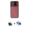 MARSİLYAN™- Redmi 9T Kılıf Vadi Çizgi - Siyah 3D Antistatik Seramik Nano Ekran Koruyucu + Kamera Lens Koruma Cam - SF