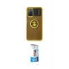 MARSİLYAN™- Redmi 9T Kılıf Yörünge Çizgi - Siyah 5D Eko Cam Ekran Koruyucu