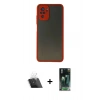 MARSİLYAN™- Redmi Note 10 Kılıf Ahenk Çizgi Serisi - Şeffaf 360 Full Body Arka Koruyucu + Şeffaf Kamera Lens Koruma Cam